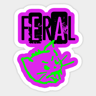 Feral Sticker